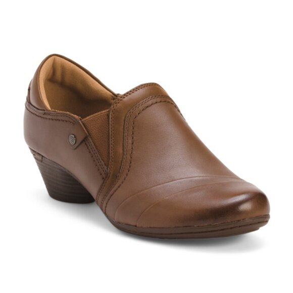 COBB HILL ROCKPORT Shoes - COBB HILL ROCKPORT Leather Laurel Slip On Comfort Heels